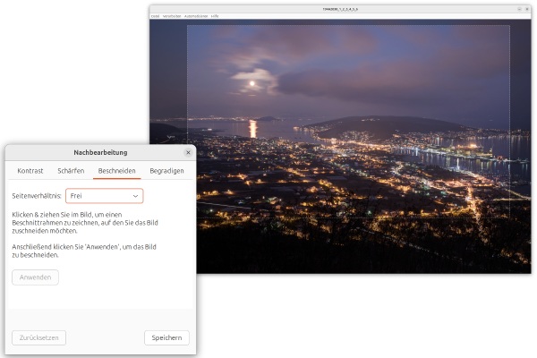 Screenshot Finishing Touch Photomatix for Linux